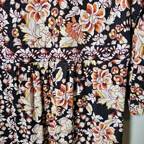 EUC J. JILL FLORAL 3/4 SLEEVES SOFT BABY DOLL DRESS SIZE SMALL WOMENS - Picture 9 of 16